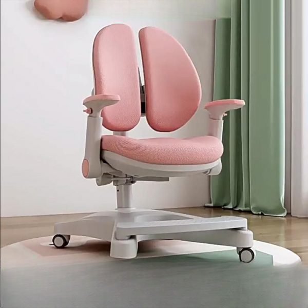 "Adjustable Height Children's Chair, Upholstered Chair(s) With Arms & Lockable Wheels"